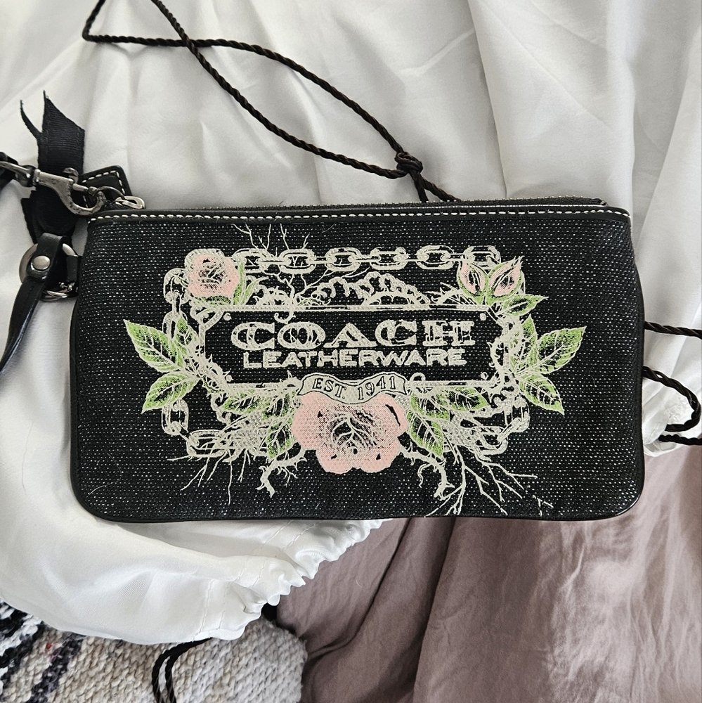 Coach tattoo wristlet